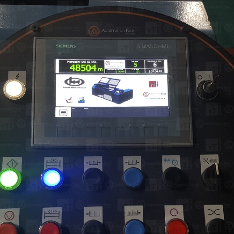 Automação de Máquina de Tecido Benninger Valor Paço do Lumiar - Automação de Máquinas de Estampar Tecido